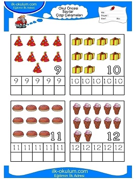 Çocuklar İçin Çizgi Çalışma Sayfaları 
